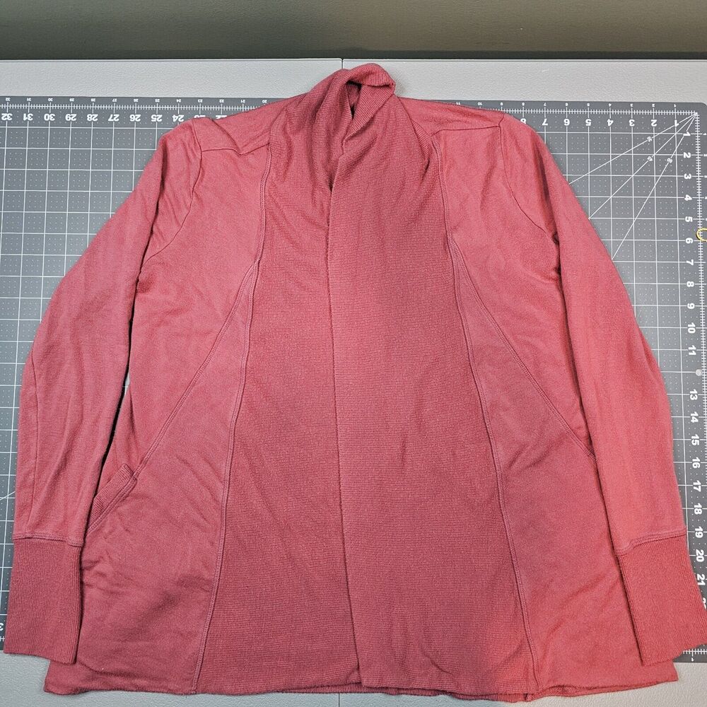 Athleta Pranayama Restore Wrap XS Rose Pink Athleisure Preppy Sweater Cardigan